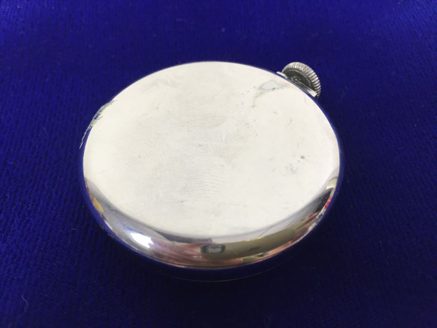 Vintage Working Sentinel Click Radium Pocket Watch [Photo 3]