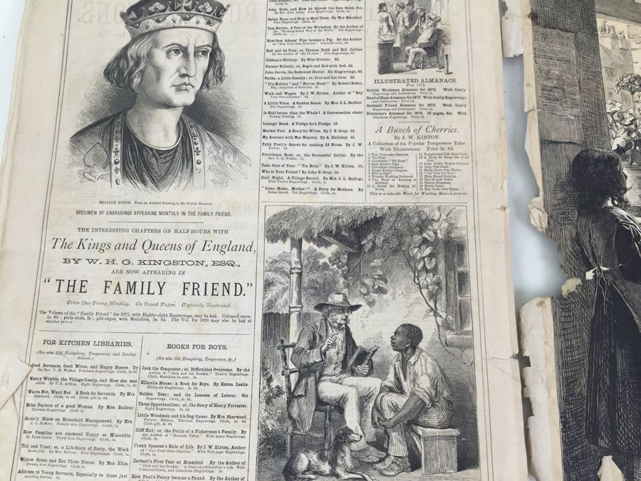Antique March, 1871 The British Workman Periodical Dedicated To The Industrial Classes No. 195 [Photo 47]