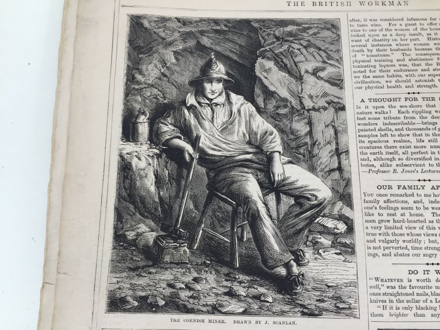 Antique March, 1871 The British Workman Periodical Dedicated To The Industrial Classes No. 195 [Photo 41]