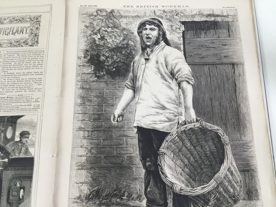 Antique March, 1871 The British Workman Periodical Dedicated To The Industrial Classes No. 195 [Photo 27]