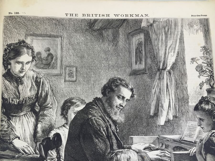 Antique March, 1871 The British Workman Periodical Dedicated To The Industrial Classes No. 195 [Photo 8]