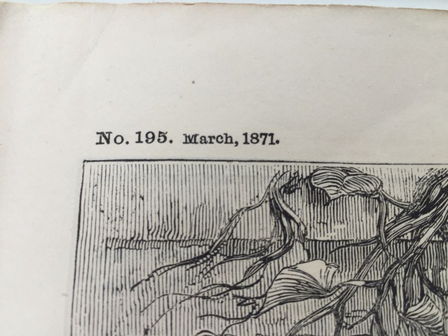 Antique March, 1871 The British Workman Periodical Dedicated To The Industrial Classes No. 195 [Photo 31]