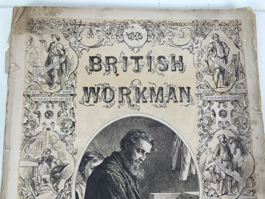 Antique March, 1871 The British Workman Periodical Dedicated To The Industrial Classes No. 195 [Photo 4]