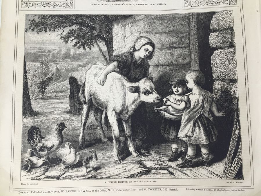 Antique March, 1871 The British Workman Periodical Dedicated To The Industrial Classes No. 195 [Photo 14]