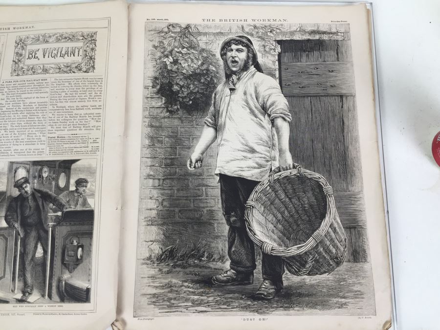 Antique March, 1871 The British Workman Periodical Dedicated To The Industrial Classes No. 195 [Photo 29]