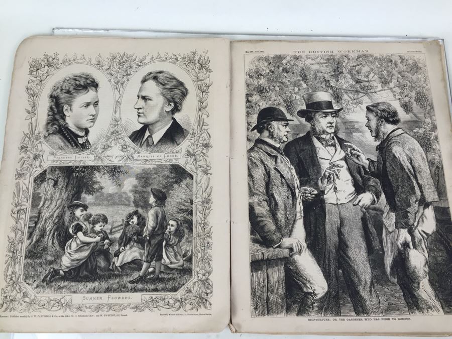 Antique March, 1871 The British Workman Periodical Dedicated To The Industrial Classes No. 195 [Photo 40]