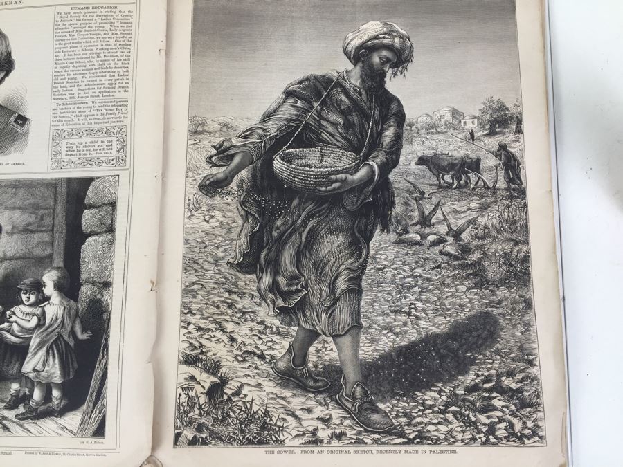 Antique March, 1871 The British Workman Periodical Dedicated To The Industrial Classes No. 195 [Photo 16]