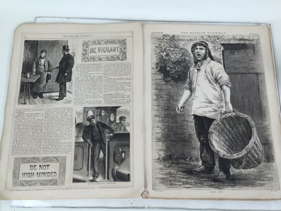 Antique March, 1871 The British Workman Periodical Dedicated To The Industrial Classes No. 195 [Photo 21]