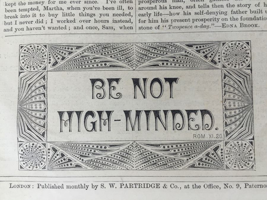 Antique March, 1871 The British Workman Periodical Dedicated To The Industrial Classes No. 195 [Photo 24]