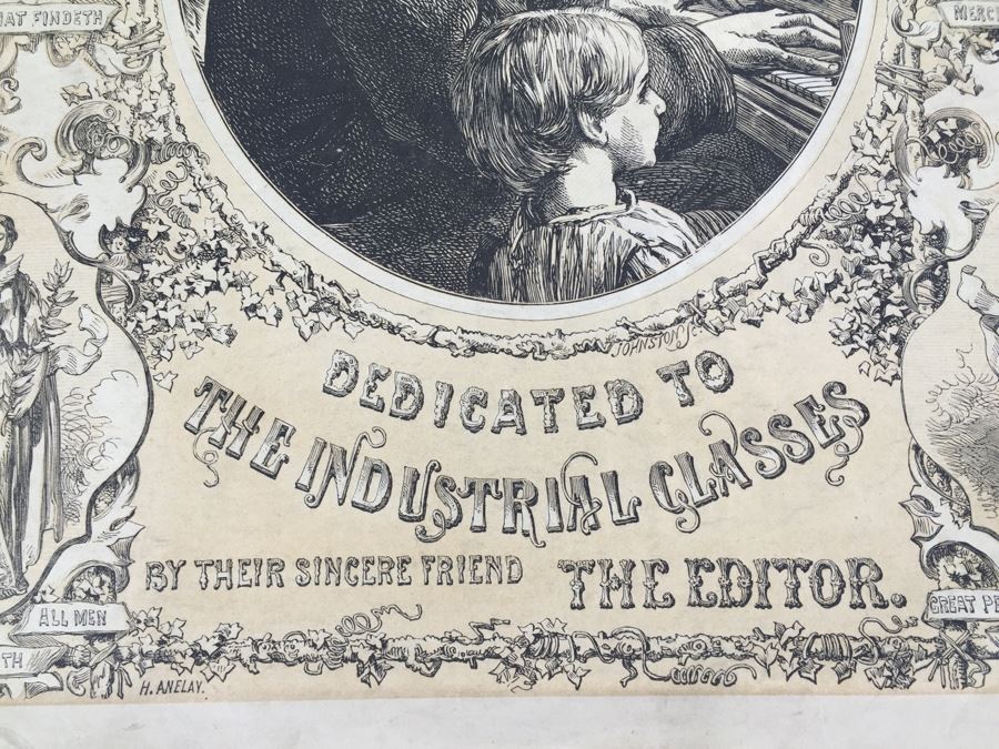 Antique March, 1871 The British Workman Periodical Dedicated To The Industrial Classes No. 195 [Photo 6]