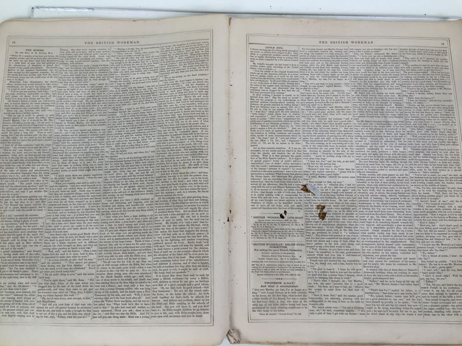 Antique March, 1871 The British Workman Periodical Dedicated To The Industrial Classes No. 195 [Photo 20]