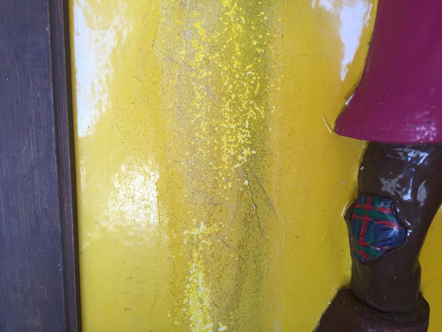 Very RARE Vintage 1972 McDonalds Captain Crook Fiberglass Framed Wall Plaque Pirate With Wooden Sword In Relief By Alfred Gordon Designs [Photo 12]