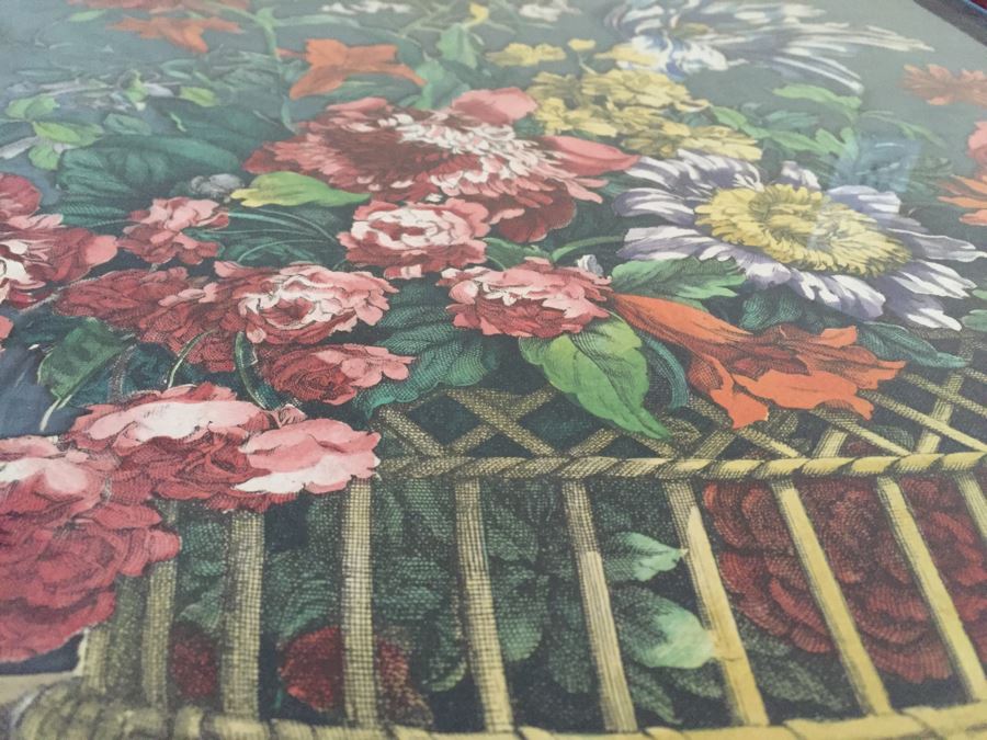 Vintage Pair Of Nicely Framed Floral Prints [Photo 13]