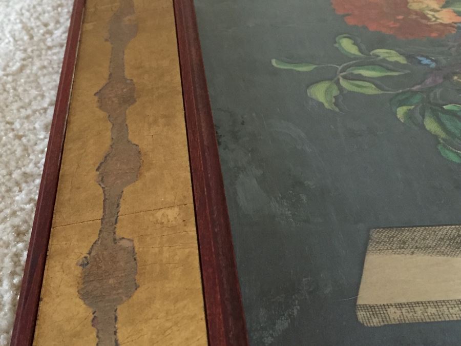 Vintage Pair Of Nicely Framed Floral Prints [Photo 20]