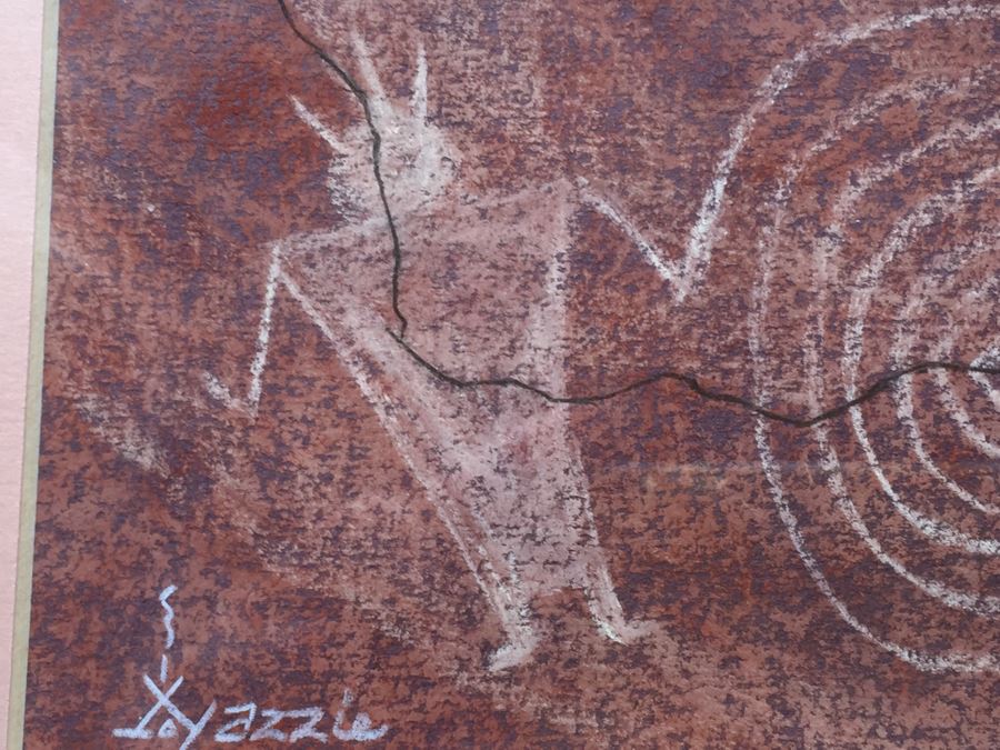 Original Pastel Painting Titled 'Basket Weaver' By Alice Yazzie Navajo Native American [Photo 5]