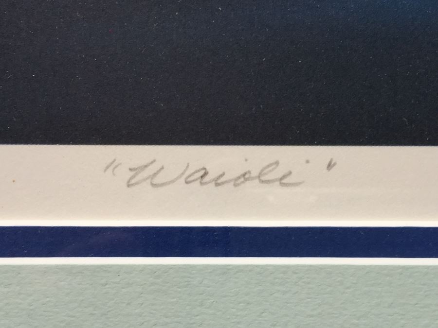 George Sumner 'Waioli' Nicely Framed Lithograph On Paper Hand Signed Limited Edition 89 Of 750 With Certificate Of Authenticity Retails $2,000 [Photo 9]