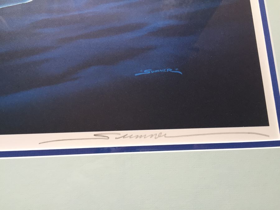 George Sumner 'Waioli' Nicely Framed Lithograph On Paper Hand Signed Limited Edition 89 Of 750 With Certificate Of Authenticity Retails $2,000 [Photo 3]