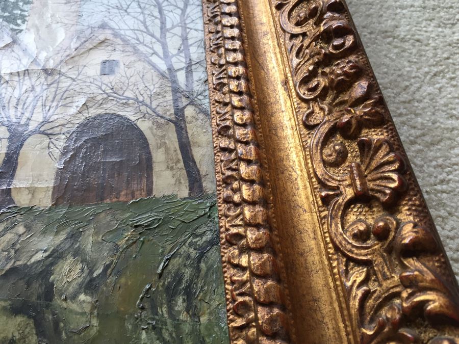 Original Antique Oil Painting By Josselin Bodley (1893–1974) Titled Old Monastic Mill Near Canterbury, England Estimate $1,000-$2,000 [Photo 10]