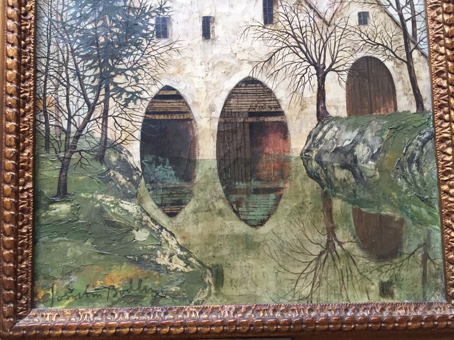 Original Antique Oil Painting By Josselin Bodley (1893–1974) Titled Old Monastic Mill Near Canterbury, England Estimate $1,000-$2,000 [Photo 14]