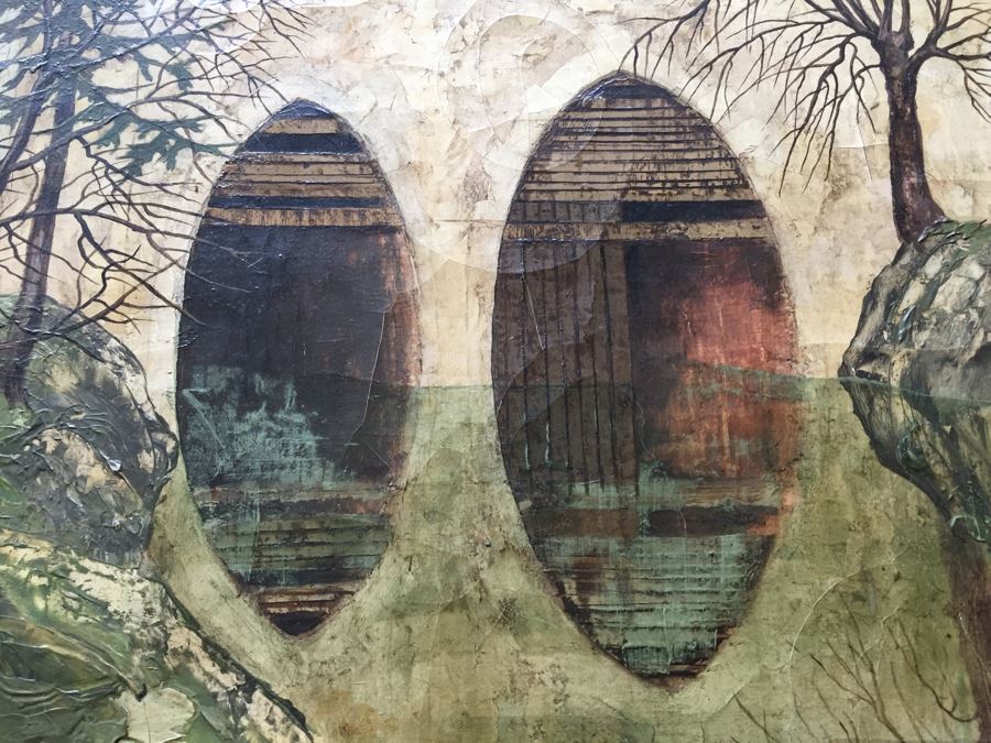 Original Antique Oil Painting By Josselin Bodley (1893–1974) Titled Old Monastic Mill Near Canterbury, England Estimate $1,000-$2,000 [Photo 18]