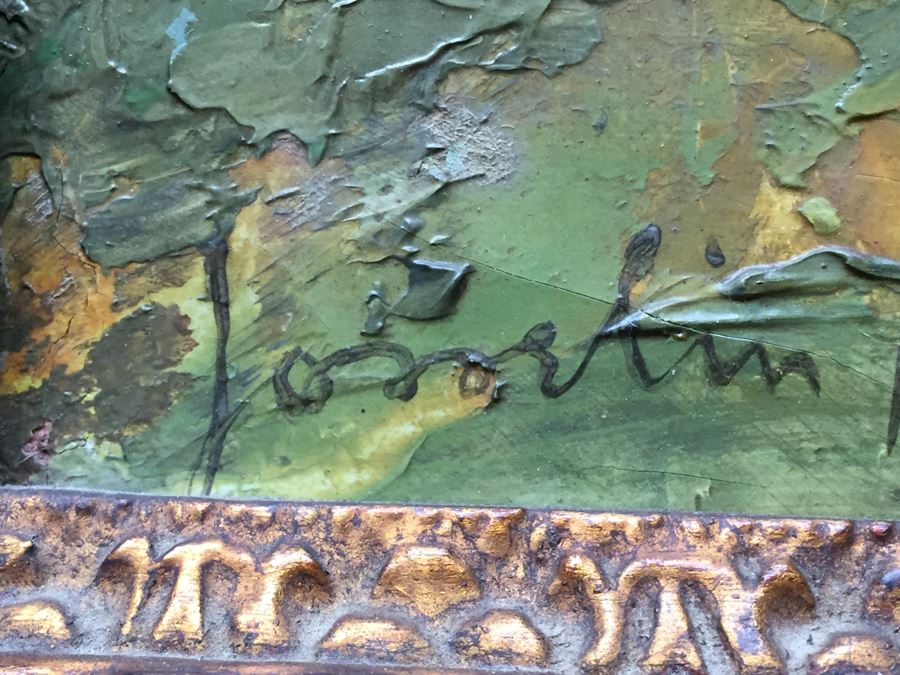 Original Antique Oil Painting By Josselin Bodley (1893–1974) Titled Old Monastic Mill Near Canterbury, England Estimate $1,000-$2,000 [Photo 15]