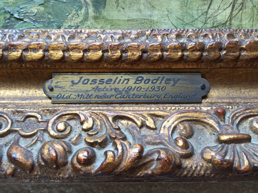 Original Antique Oil Painting By Josselin Bodley (1893–1974) Titled Old Monastic Mill Near Canterbury, England Estimate $1,000-$2,000 [Photo 8]