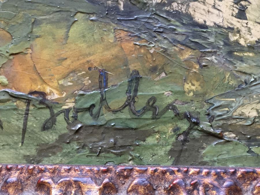 Original Antique Oil Painting By Josselin Bodley (1893–1974) Titled Old Monastic Mill Near Canterbury, England Estimate $1,000-$2,000 [Photo 16]