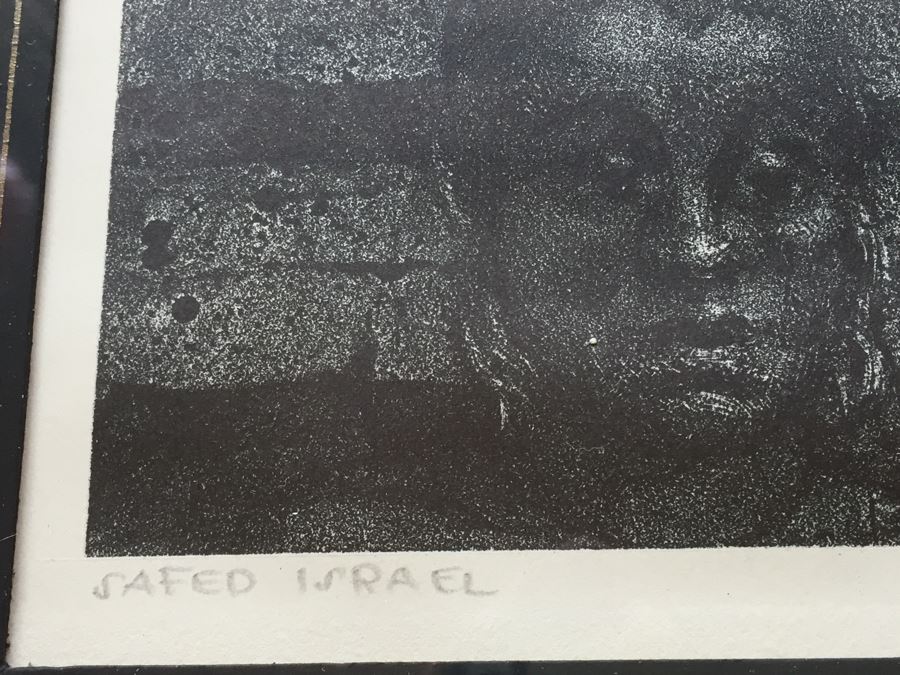 Louis Lozowick Lithograph, Safed, Israel, 1962 Hand Signed [Photo 9]