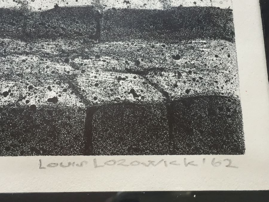 Louis Lozowick Lithograph, Safed, Israel, 1962 Hand Signed [Photo 3]