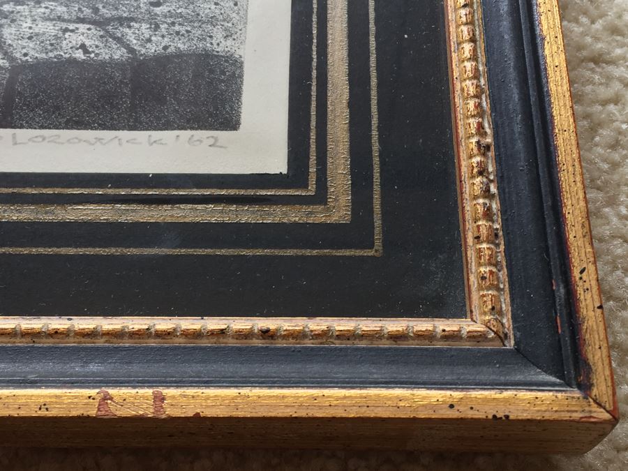 Louis Lozowick Lithograph, Safed, Israel, 1962 Hand Signed [Photo 11]