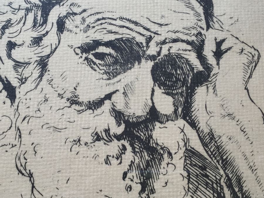 Framed Joseph Margulies Print Titled 'Meditating During Prayer' [Photo 6]