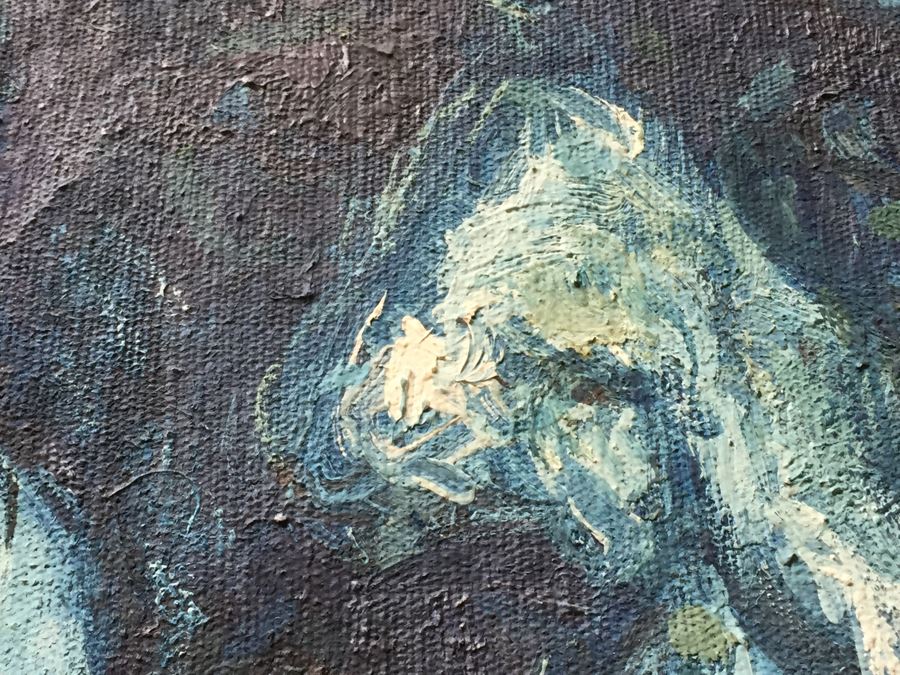 Original Oil Painting Of Patriarch By William Sunny Weintraub (Born 1926) Listed Artist [Photo 10]