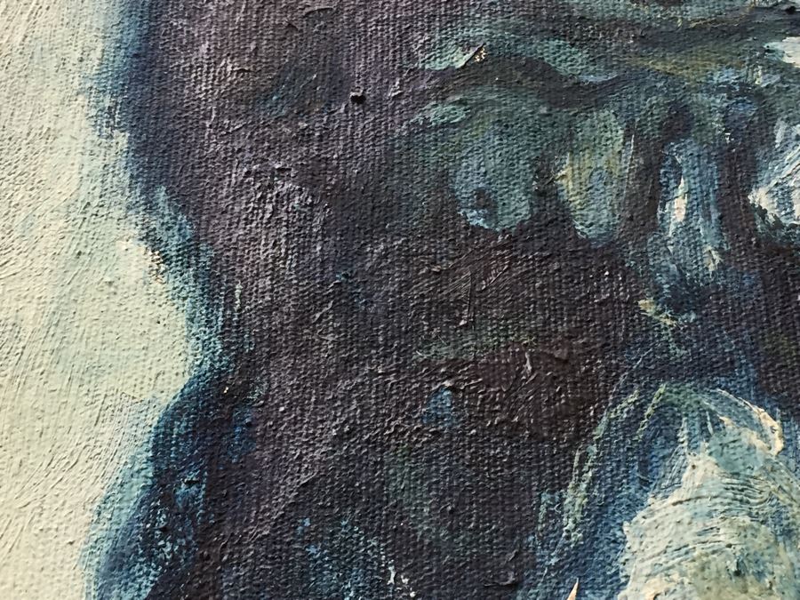 Original Oil Painting Of Patriarch By William Sunny Weintraub (Born 1926) Listed Artist [Photo 11]