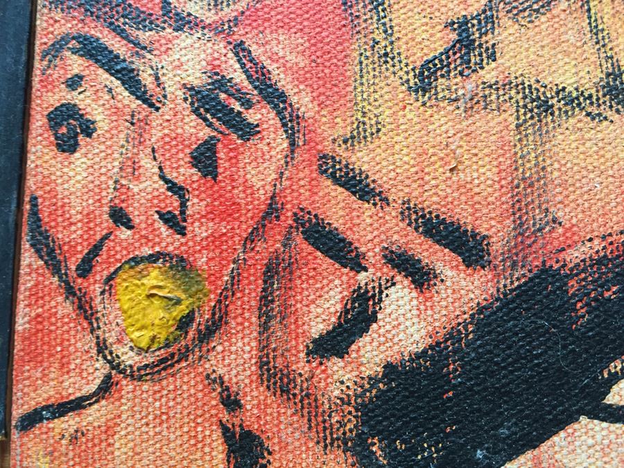 Original Painting On Canvas By Melanie Pakula Collage Of Faces 1966 [Photo 22]