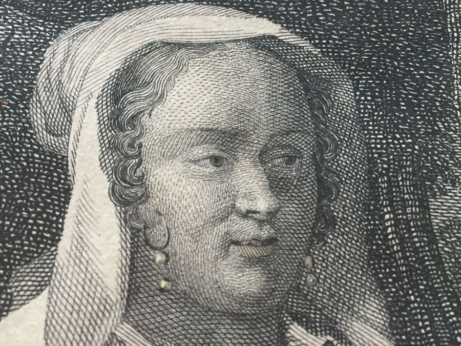 Antique Pair Of Stunning Black Forest Hand Carved Wooden Frames With Reverse Painted Glass Engravings [Photo 34]