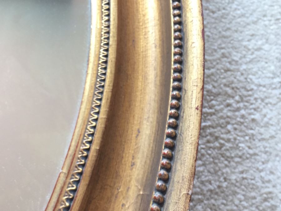 Nice Gold Oval Mirror [Photo 2]
