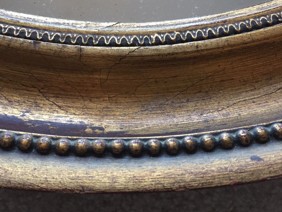 Nice Gold Oval Mirror [Photo 3]