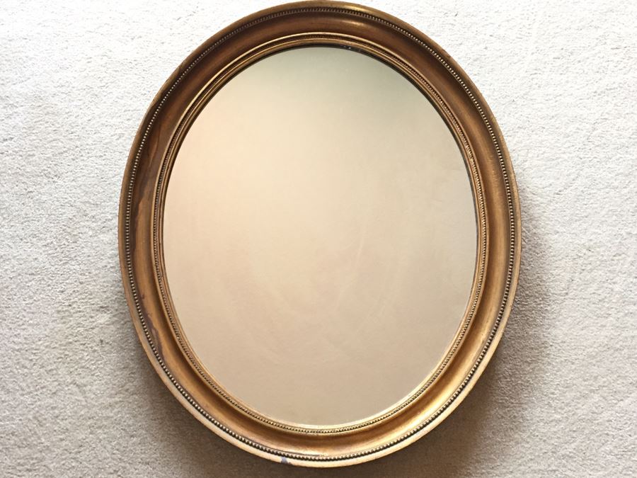 Nice Gold Oval Mirror [Photo 4]