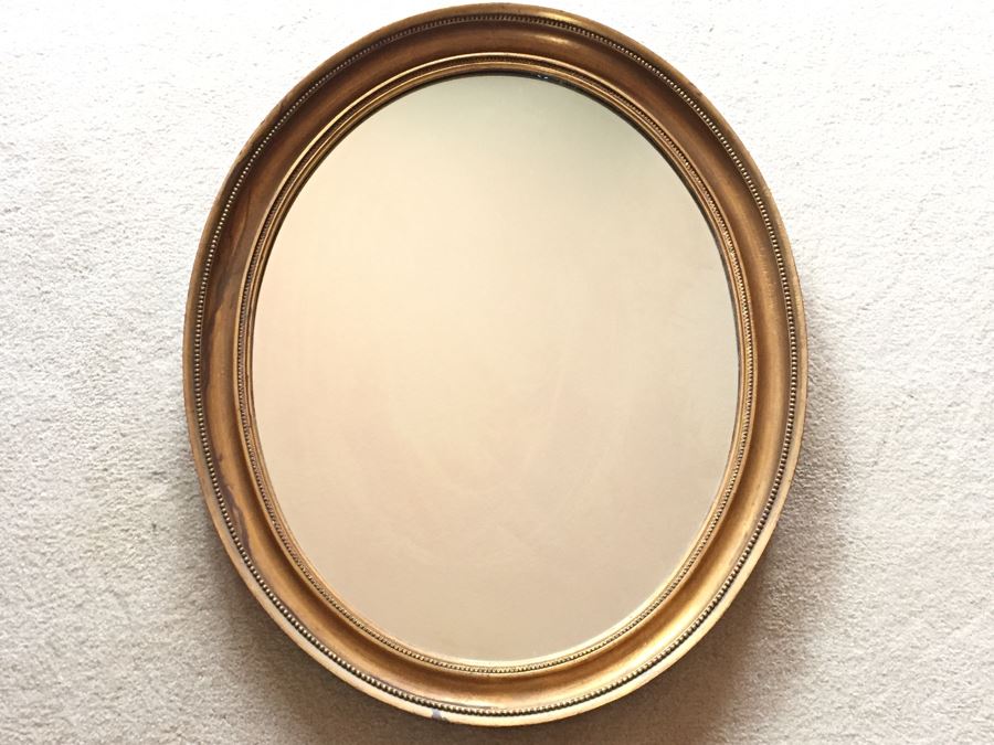 Nice Gold Oval Mirror [Photo 5]