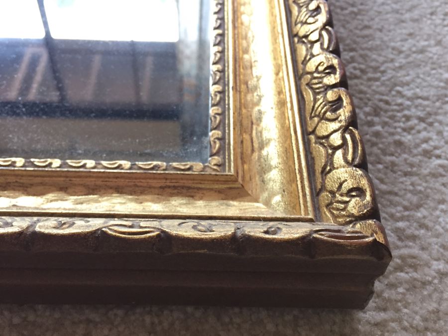 Nice Square Gold Beveled Mirror [Photo 3]