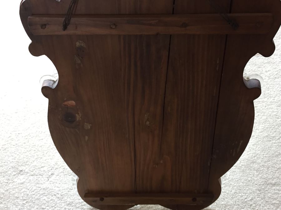 Magnificent Hand Etched Vintage Italian Venetian Wall Mirror Lap Carried Back From Italy [Photo 3]