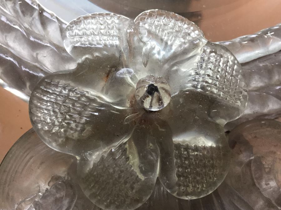 Magnificent Hand Etched Vintage Italian Venetian Wall Mirror Lap Carried Back From Italy [Photo 14]