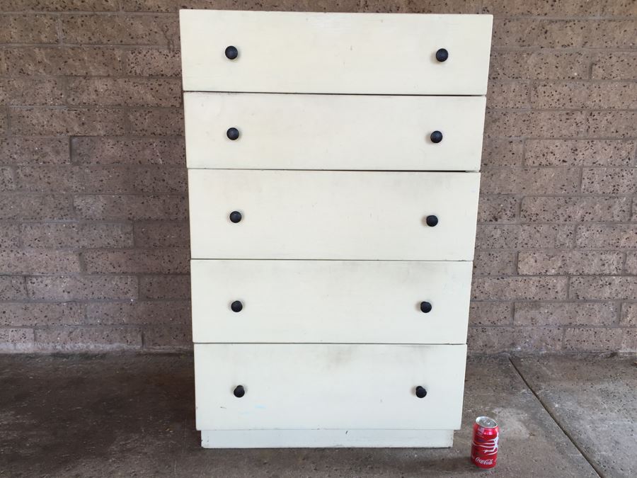Vintage Chest Of Drawers Painted White - Genuine NASCO Product Manufactured By Nathan Shectman [Photo 6]