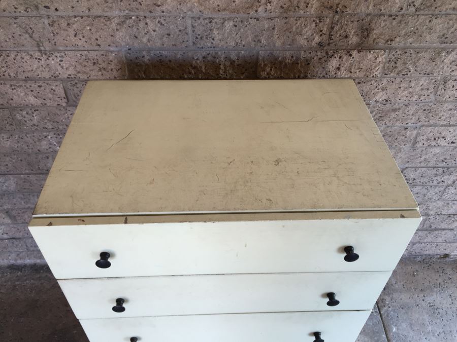 Vintage Chest Of Drawers Painted White - Genuine NASCO Product Manufactured By Nathan Shectman [Photo 5]