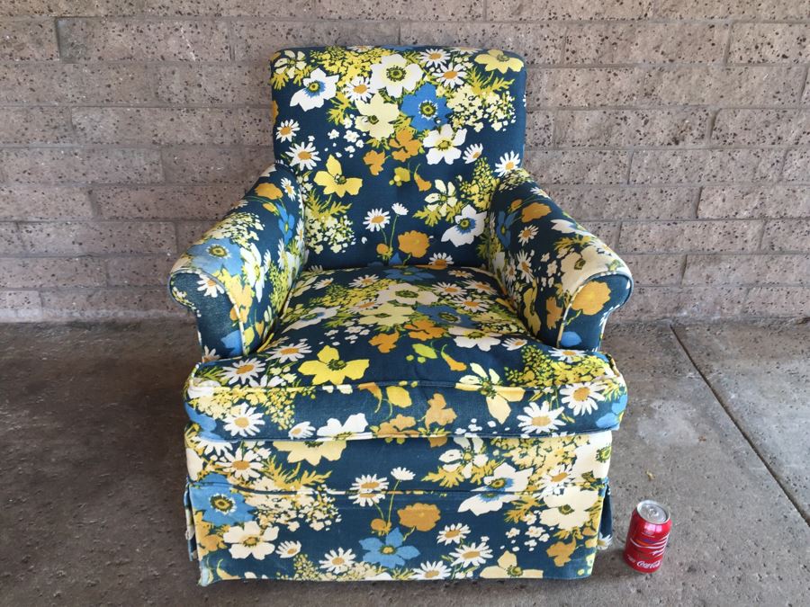 Vintage Upholstered Floral Armchair [Photo 2]