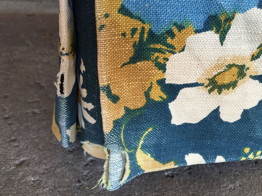 Vintage Upholstered Floral Armchair