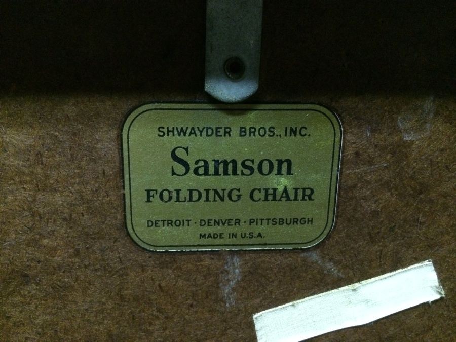 Vintage Samson Green Folding Chairs - Shwayder Bros., Inc [Photo 2]