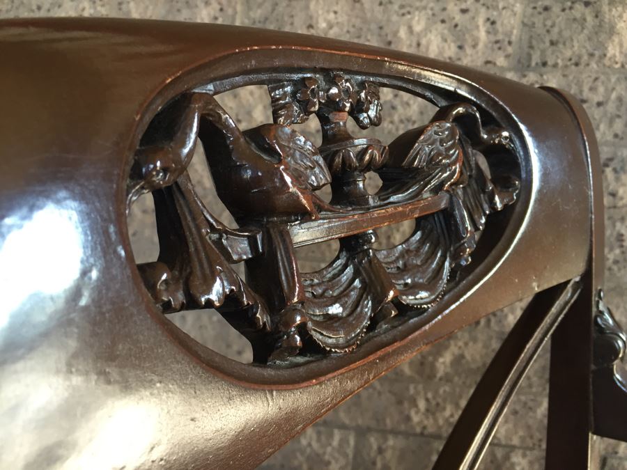 Nicely Carved Armchair With Carved Birds [Photo 16]