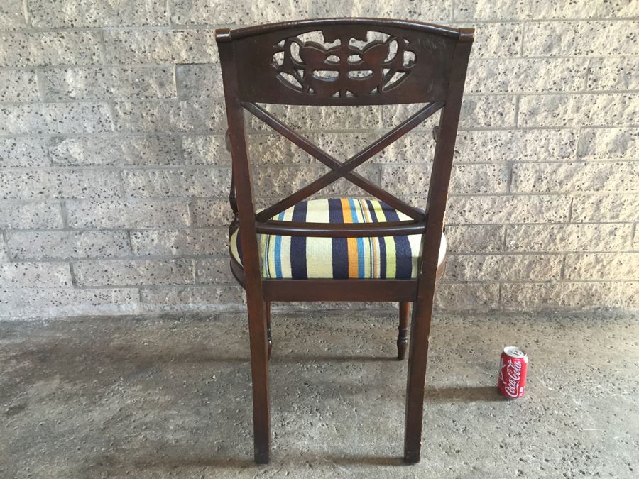 Nicely Carved Armchair With Carved Birds [Photo 13]