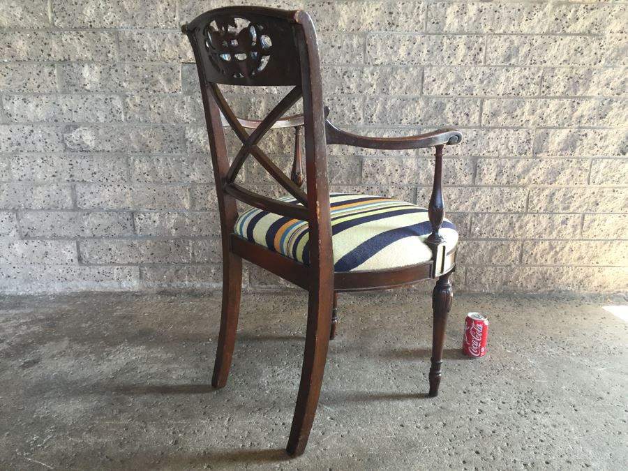 Nicely Carved Armchair With Carved Birds [Photo 15]